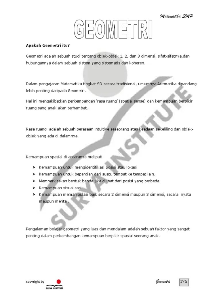 Modul SMP 2 (Geometri) | PDF