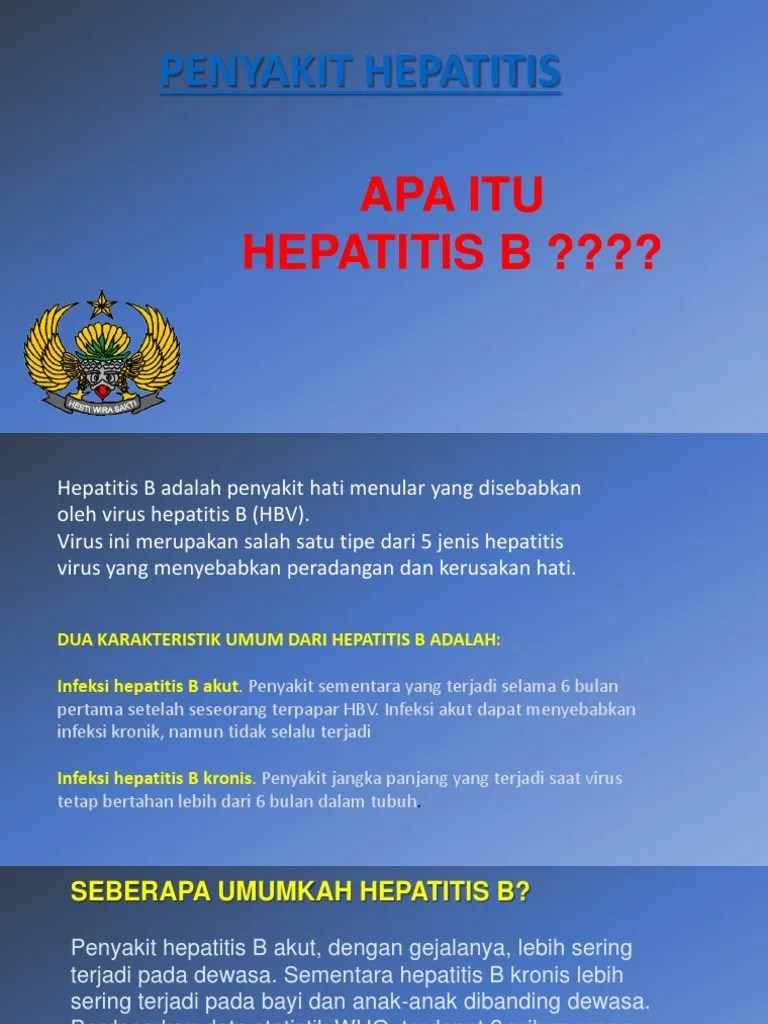 Apa Itu Hepatitis A Dan B