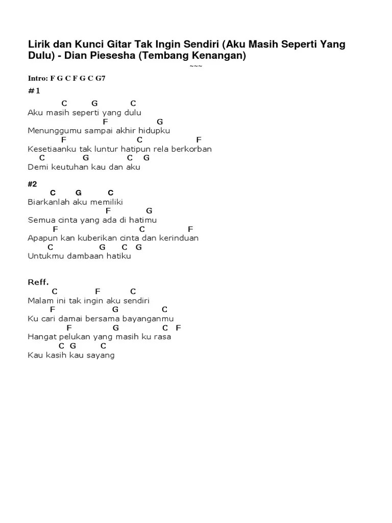 Chord Menunggumu Anjing