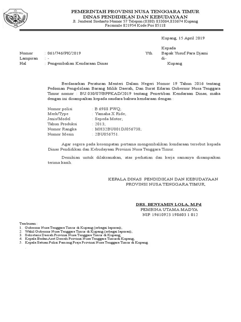 15 contoh surat pernyataan paling lengkap untuk berbagai kebutuhan belakangan ini penggunaan surat memang bisa dibilang sudah semakin minim terlebih untuk urusan. Surat Penarikan Kendaraan Dinas