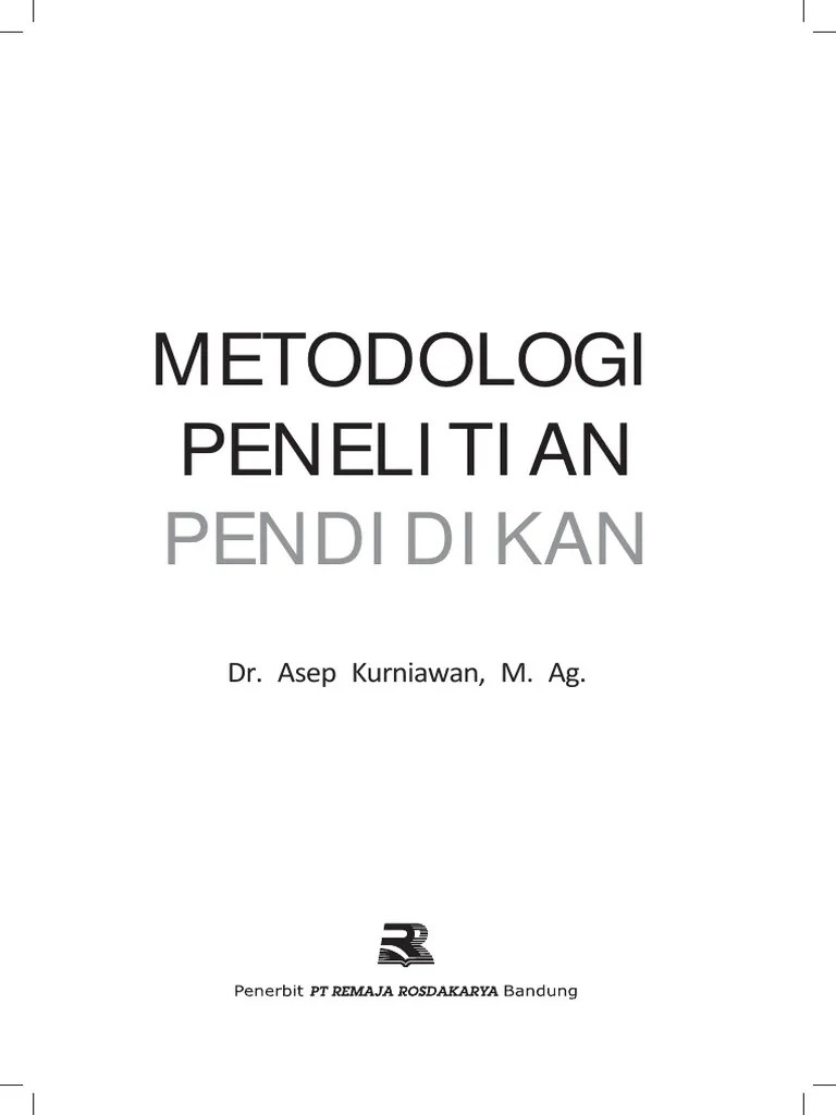 Metodologi Penelitian Pendidikan | PDF