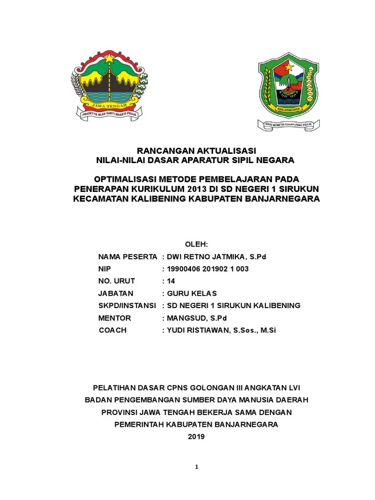 Prasarana smp secara eksplisit disebutkan laboratorium ipa. Contoh Aktualisasi Cpns Guru Sd Rumah Pendidik