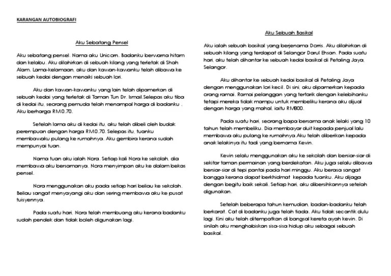 Karangan Autobiografi | PDF