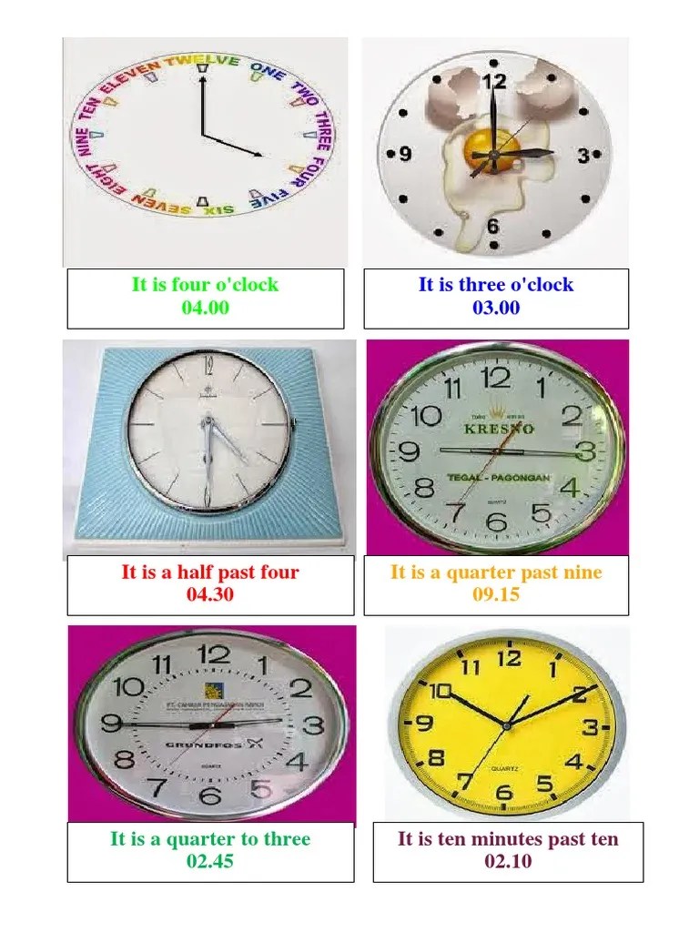 Latihan Soal Bahasa Inggris Tentang Waktu | PDF