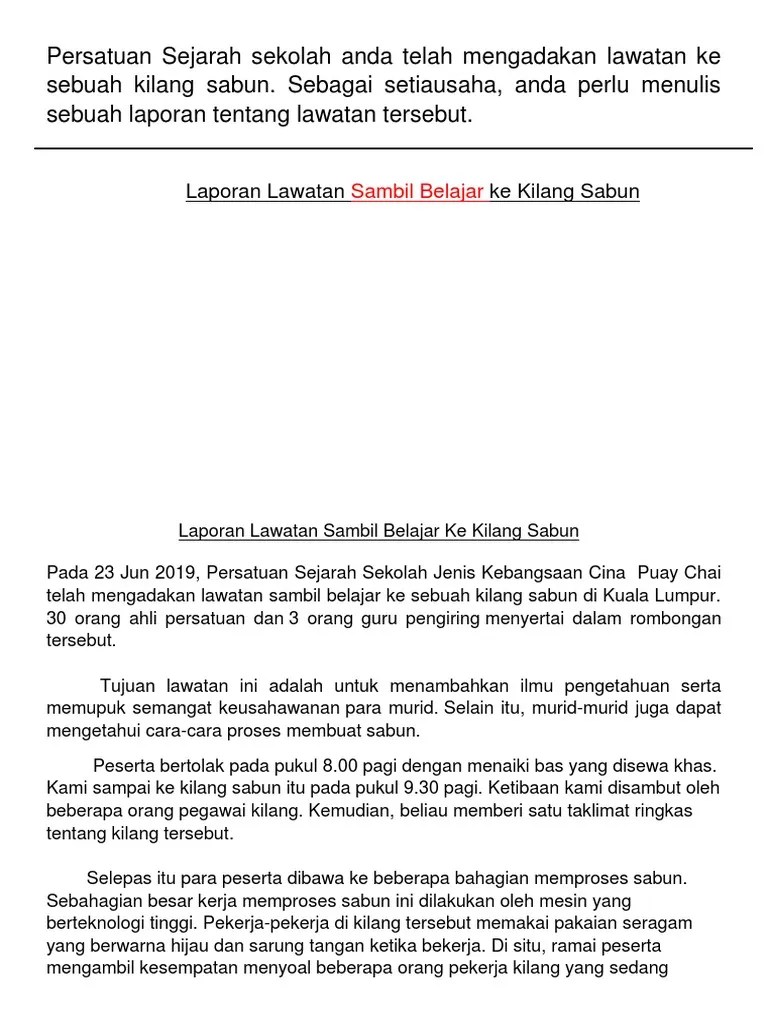 69% 69% found this document useful,. Laporan Sambil Belajar Ke Kilang Sabun Pdf