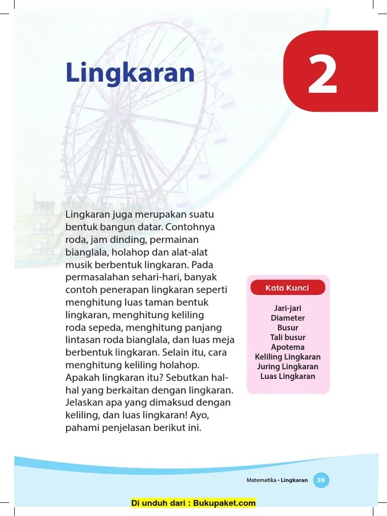 Dan luasnya dengan menghitungnya menggunakan rumus keliling dan luas lingkaran. Rumus Pdf