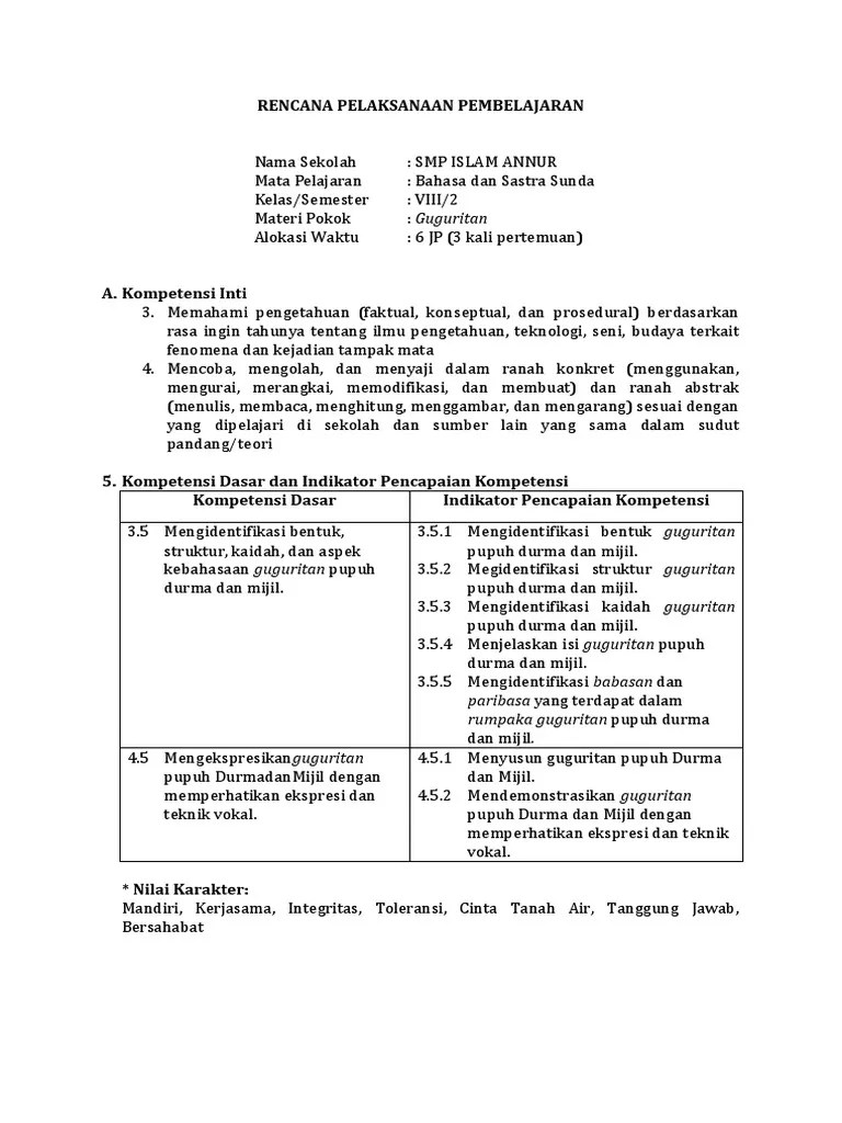 Soal uas bahasa sunda kelas 6 sd semester 2. Soal B Sunda Kelas 8 Guguritan Masnurul