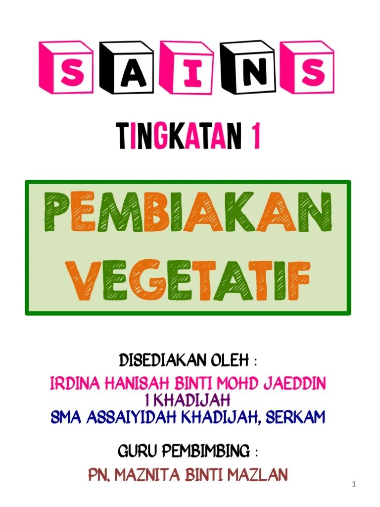 Pembiakan Vegetatif | PDF