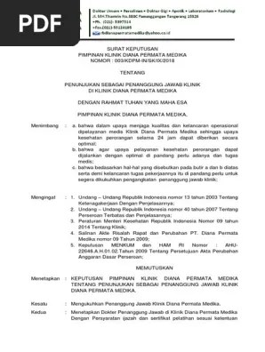 Kt/kp/vii/2019 tentang pembentukan tim pengelola teknologi informasi dan komunikasi (tik) sman 1 katingan tengah tahun pelajaran 2019/2020 dengan rahmat . 1 2 1 4 Sk Pemilik Tentang Penunjukan Sebagai Penannggung Jawab Klinik Ijazah Pdf