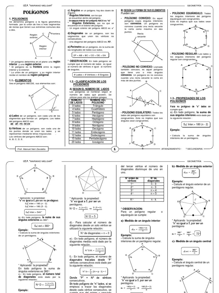 La bota de un astronauta pisando la luna. Ejercicios De Poligonos Pdf Poligono Triangulo