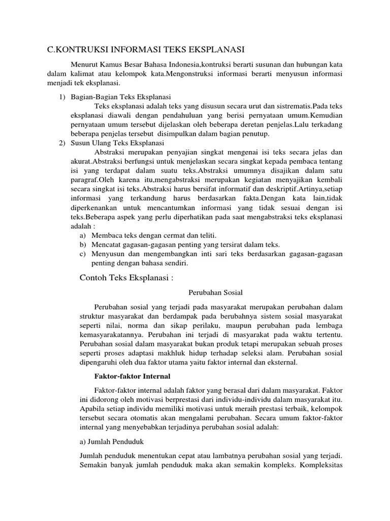 Teks Eksplanasi | PDF