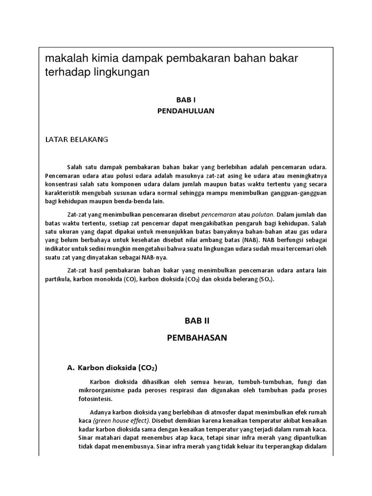 Pembakaran Senyawa Hidrokarbon | PDF