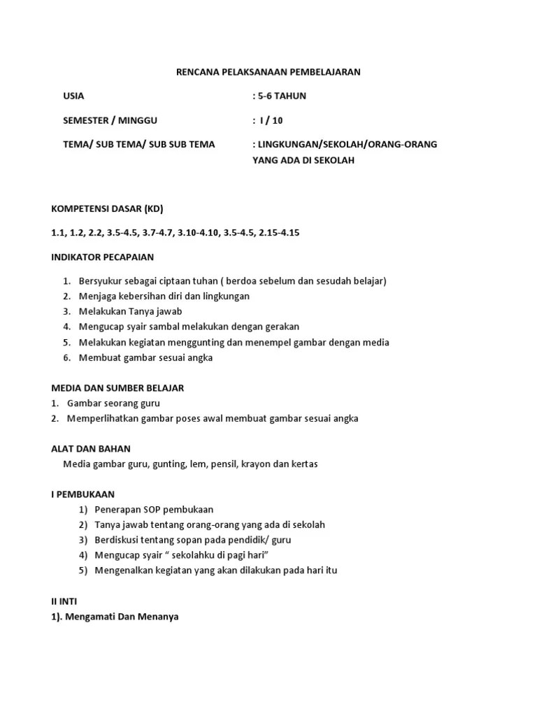 Rencana pelaksanaan pembelajaran harian atau disingkat dengan rpph merupakan pola bagi guru dan tenaga kependidikan (gtk) untuk mengelola kegiatan pembelajaran . Rpph Lingkunganku Sekolah