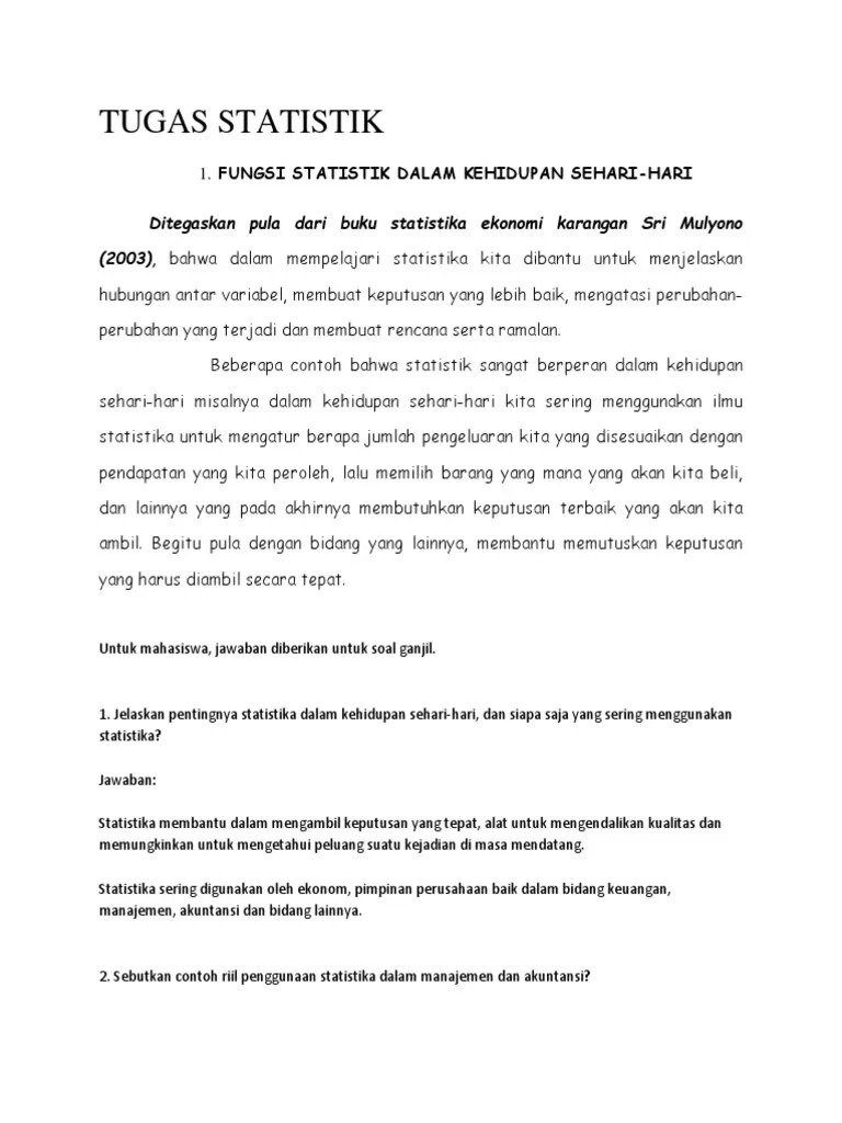 Tugas Statistik | PDF