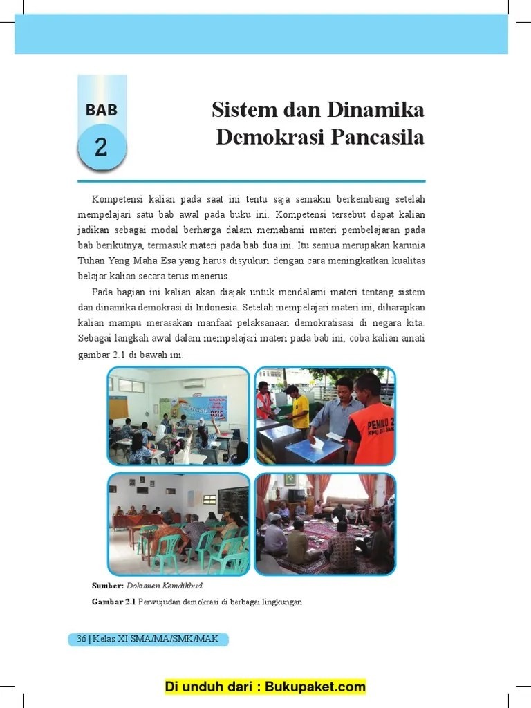 Bab 2 Sistem Dan Dinamika Demokrasi Pancasila PDF | PDF