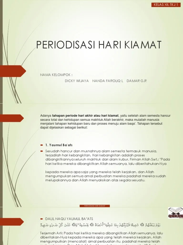 Pai Periodisasi Hari Kiamat | PDF