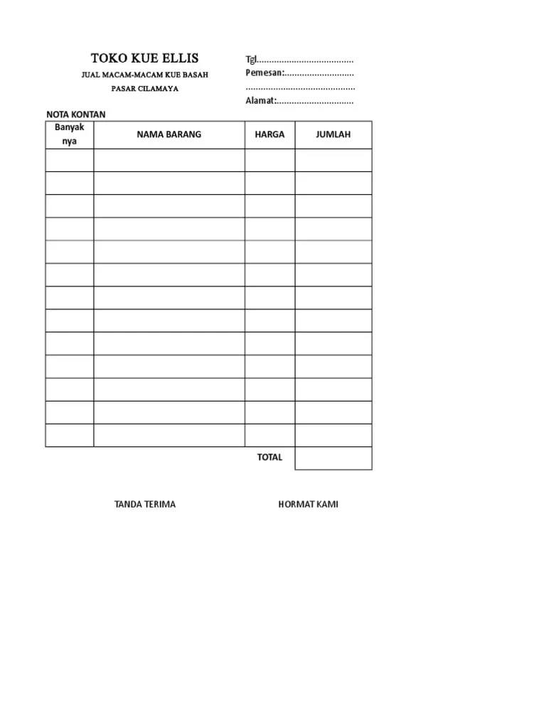 Cake adalah kue yang kaya akan rasa. Nota Kue