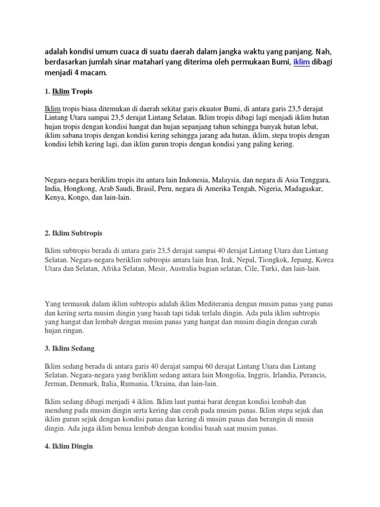 Iklim Dunia | PDF