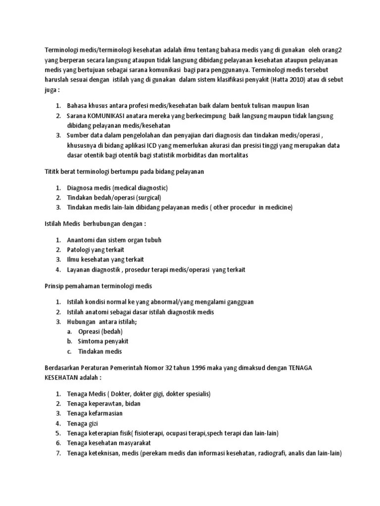 Terminologis Medis | PDF