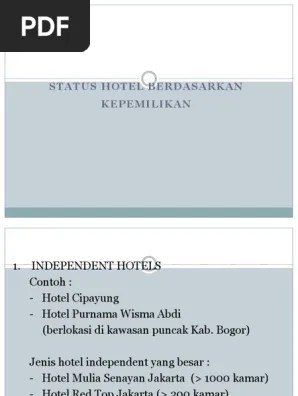 14-Status Hotel Berdasarkan Kepemilikan-20181220065238 | PDF