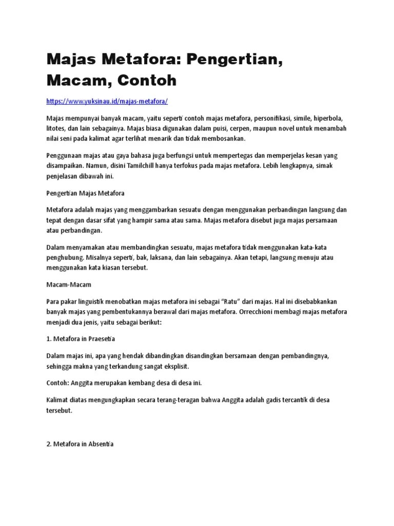 Majas Metafora | PDF