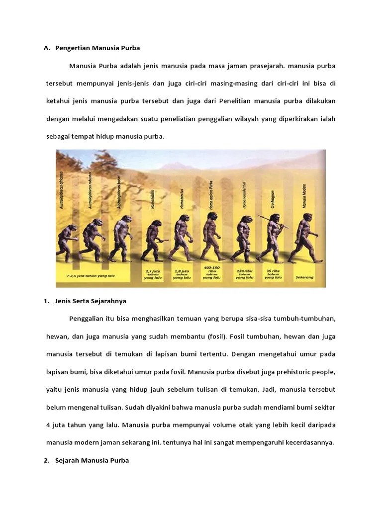 Manusia Purba | PDF