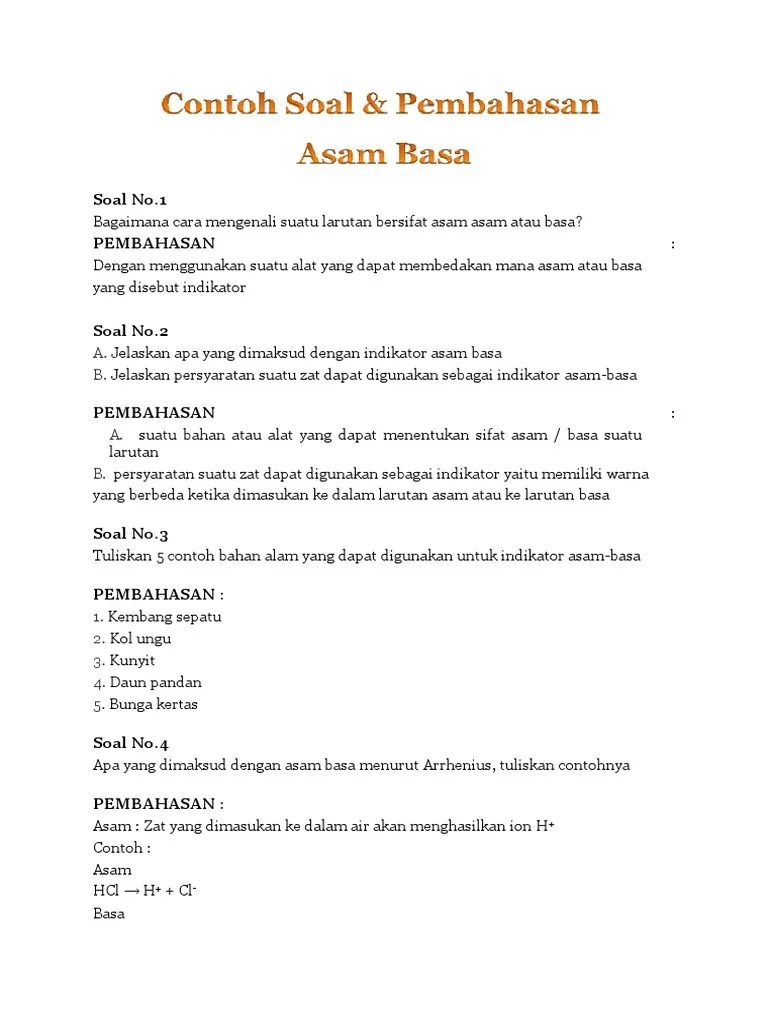 Jelaskan Persyaratan Suatu Zat Dapat Digunakan Sebagai Indikator Asam Basa  – Dengan
