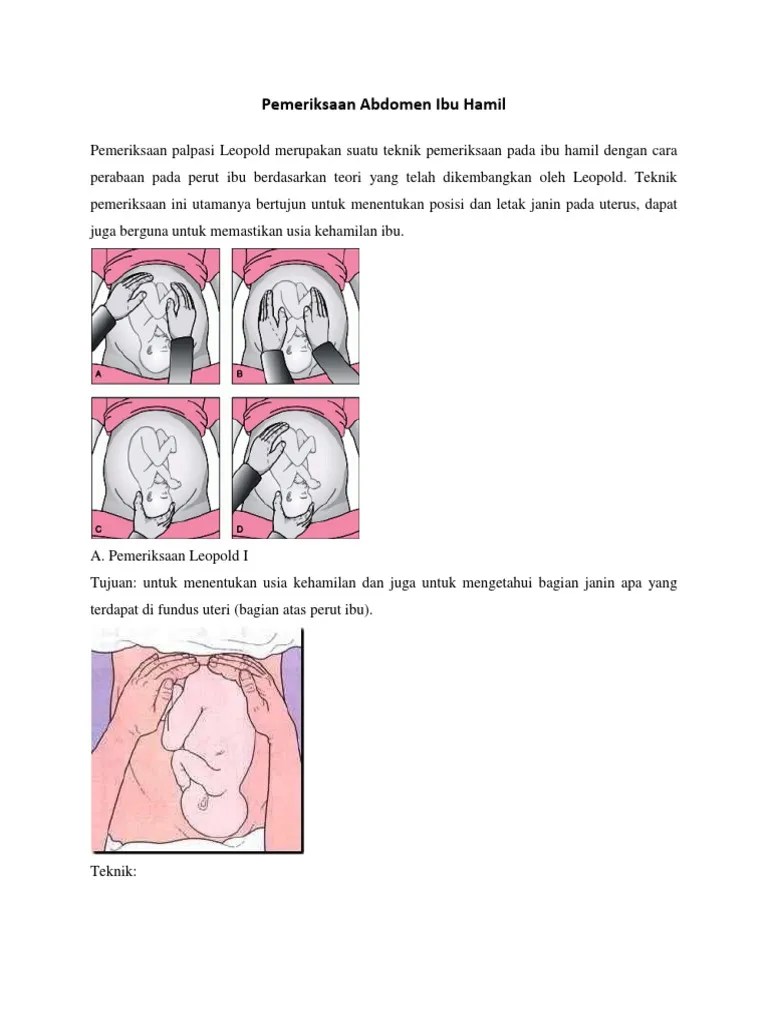 Pemeriksaan Abdomen Ibu Hamil | PDF