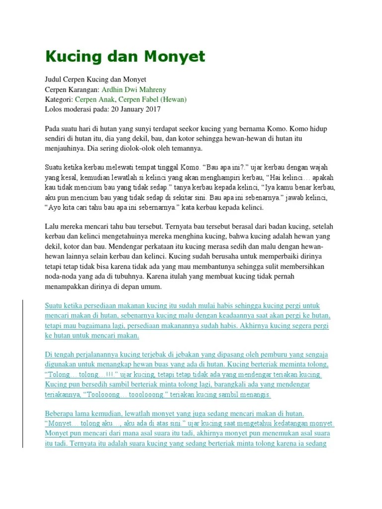 Kucing Dan Monyet | PDF