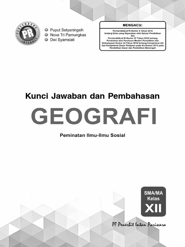 Contoh soal pg geografi kelas xi semester 2 dan kunci jawaban. Terkini Kunci Jawaban Geografi Kelas 12