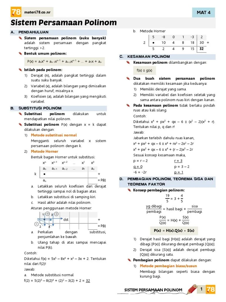 polinOMIAL Mat4 PDF | PDF