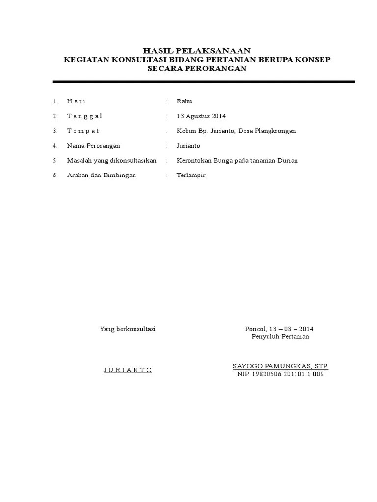 KONSULTASI Perorangan | PDF