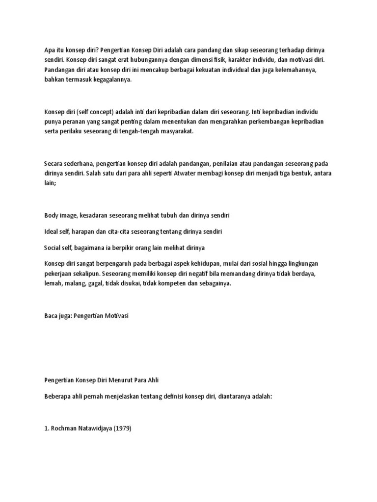 Konsep Diri | PDF