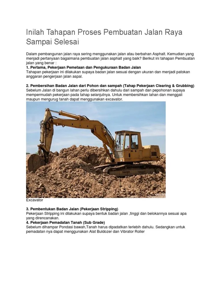 Pekerjaan Pembuatan Jalan Baru | PDF