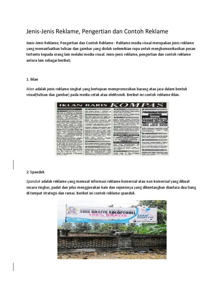 35 contoh poster desain grafis dan poster gambar tangan yang. Reklame Pdf