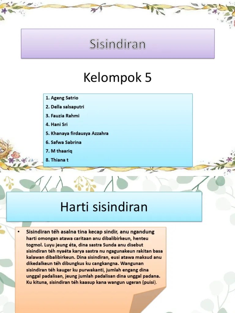 Sunda Sisindiran PPT 1 | PDF