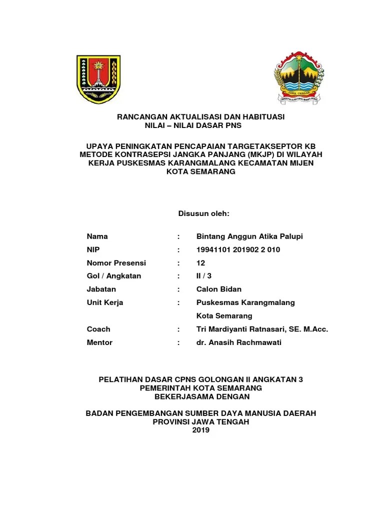 Rancangan Aktualisasi KB | PDF