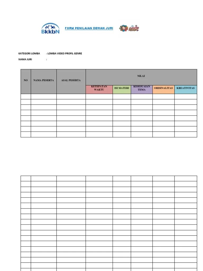 Ies natalis menjadi sebuah peristiwa penting yang mampu menandai. Format Penilaian Duta Kampus - Guru Paud
