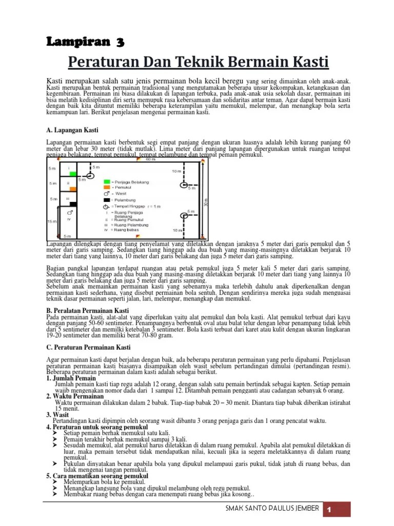 Lapangan kasti dua tiang hinggap. Doc 20191007 Wa0008 Pdf