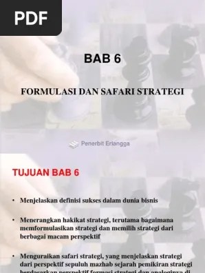 Strategi Safari Dan Formulasinya | PDF