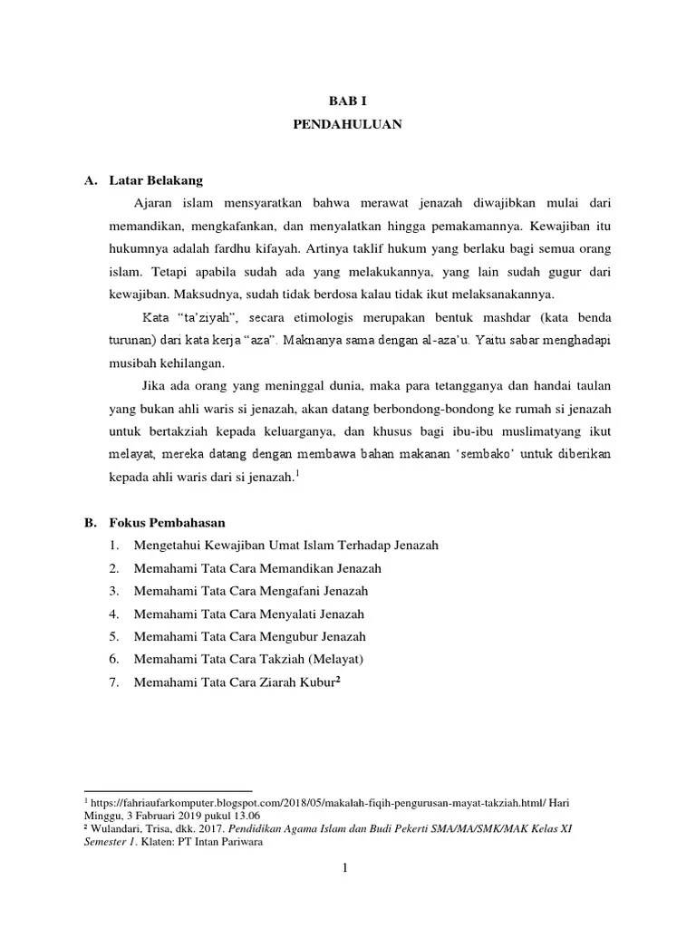 Mengurus Jenazah, Takziah, Dan Ziarah Kubur | PDF