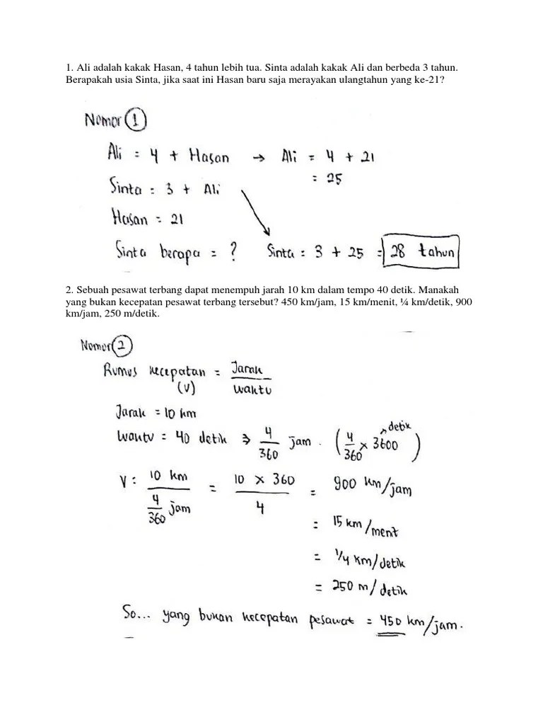 Psikotes Soal Matematika | PDF