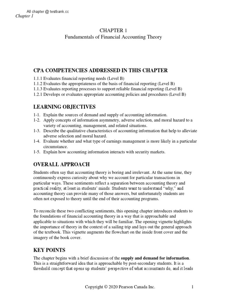 Ch19 kieso intermediate accounting solution manual. Solution Manual For Intermediate Accounting Vol1 4th Edition By Kin Lo Adverse Selection Market Economics