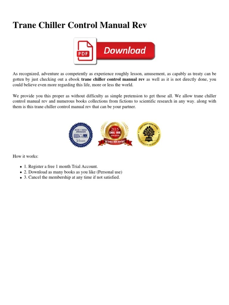 Koolman 500 de trane, la. Trane Chiller Control Manual Rev10 Pdf
