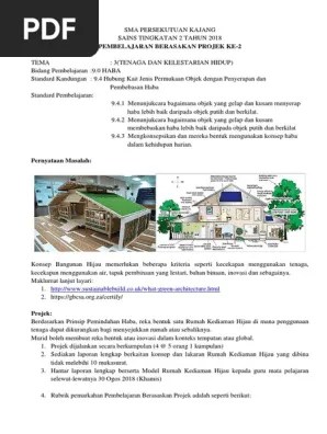 Sains tingkatan 2 | pbl 2 | model rumah hijau. Pbl 2 Greenhouse Pdf