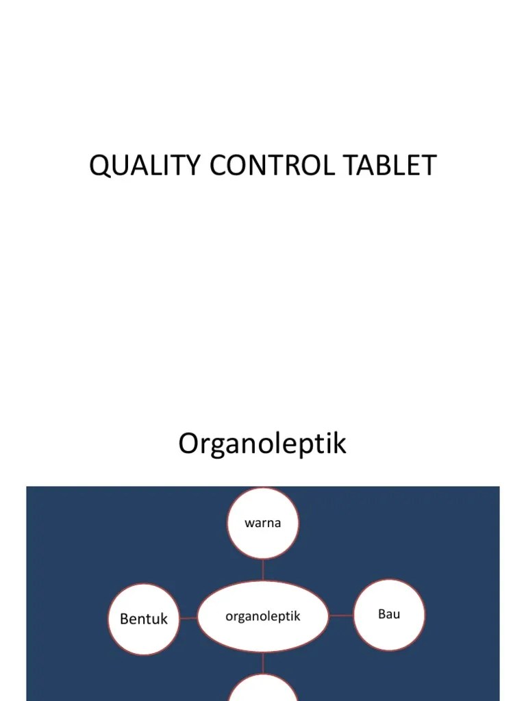 Quality Control Tablet | PDF