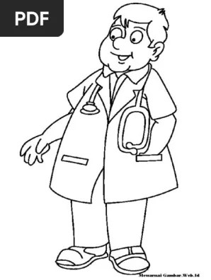 Apakah anda mencari gambar bahan vektor dokter kartun hitam png grafik file? Mewarnai Gambar Dokter Pdf