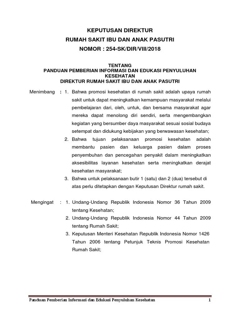 Panduan Pemberian Informasi Penyuluhan Kesehatan | PDF