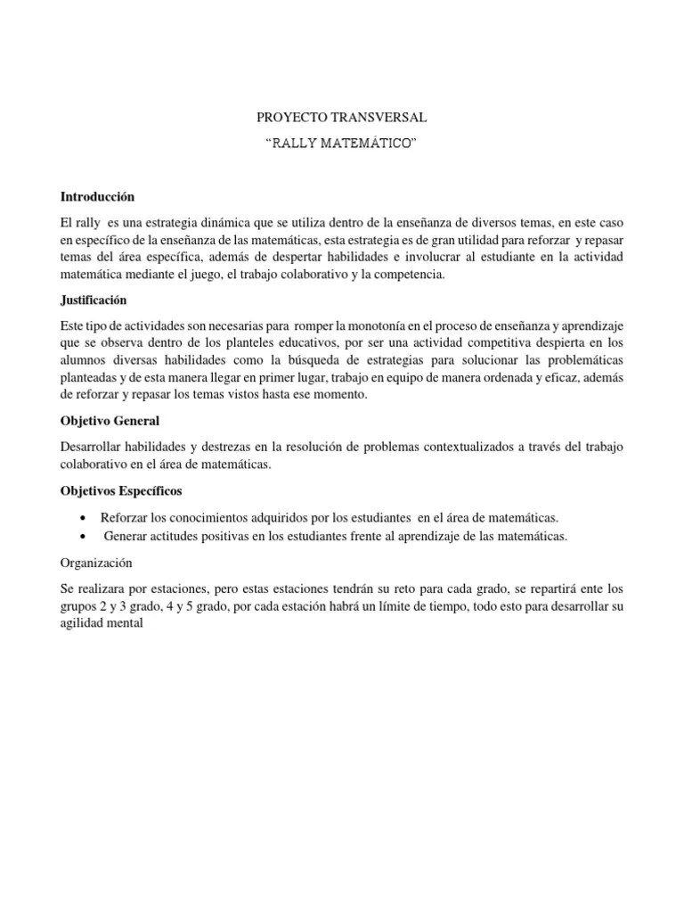Rally recreativo, deportivo y cognitivo, apuntes de educación. Rally Matematico Pdf Educacion Primaria Aprendizaje