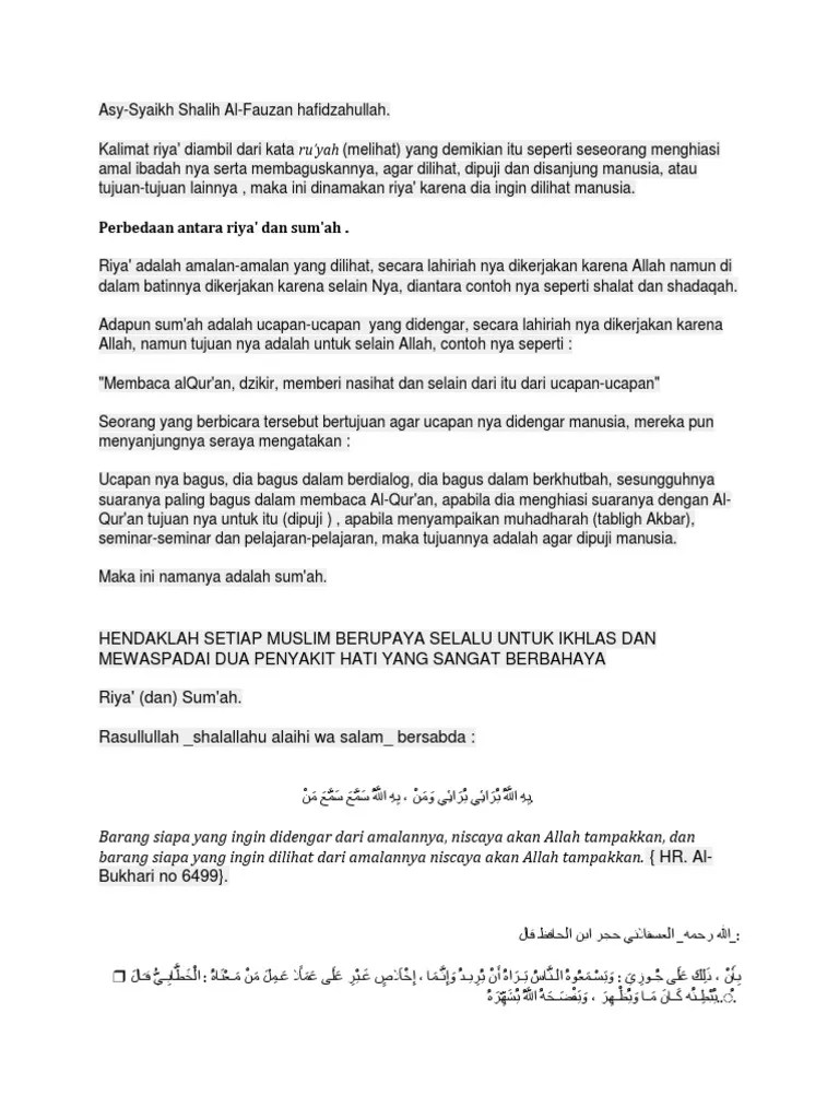 Riya Dan Sumah | PDF